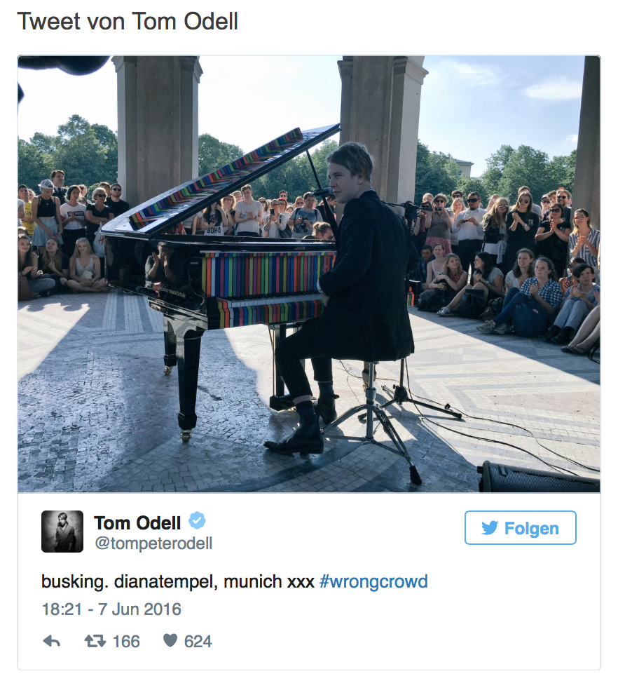 Tweet von Tom Odell