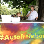 Kunsthappening AutofreieIsar, , 24.Juli 2019 , Copyright : Foto : Stephan Rumpf