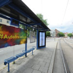 Kunsthappening AutofreieIsar auf der Ludwigsbrücke , 24.Juli 2019 , Copyright : Foto : Stephan Rumpf