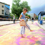 Kunsthappening AutofreieIsar auf der Ludwigsbrücke , 24.Juli 2019 , Copyright : Foto : Stephan Rumpf