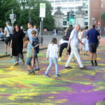 Kunsthappening AutofreieIsar auf der Ludwigsbrücke , 24.Juli 2019 , Copyright : Foto : Stephan Rumpf