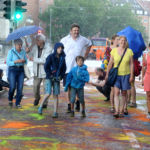 Kunsthappening AutofreieIsar auf der Ludwigsbrücke , 24.Juli 2019 , Copyright : Foto : Stephan Rumpf